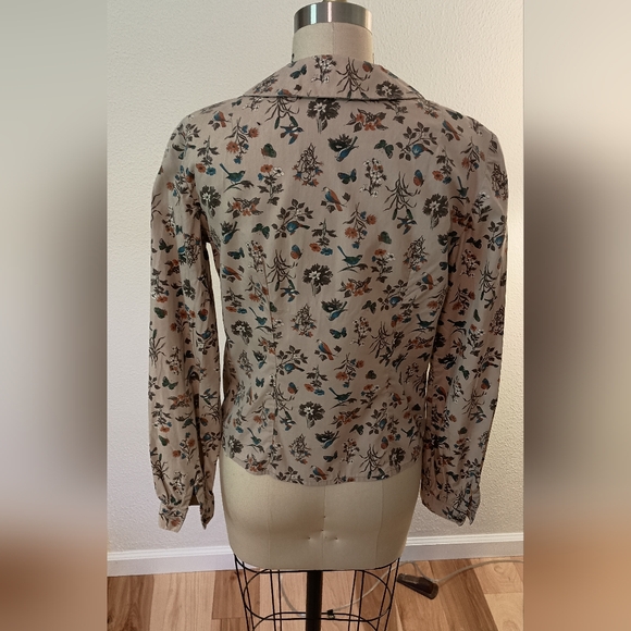 Handmade Vtg Cottagecore Pleated Button-Up - Picture 2 of 6
